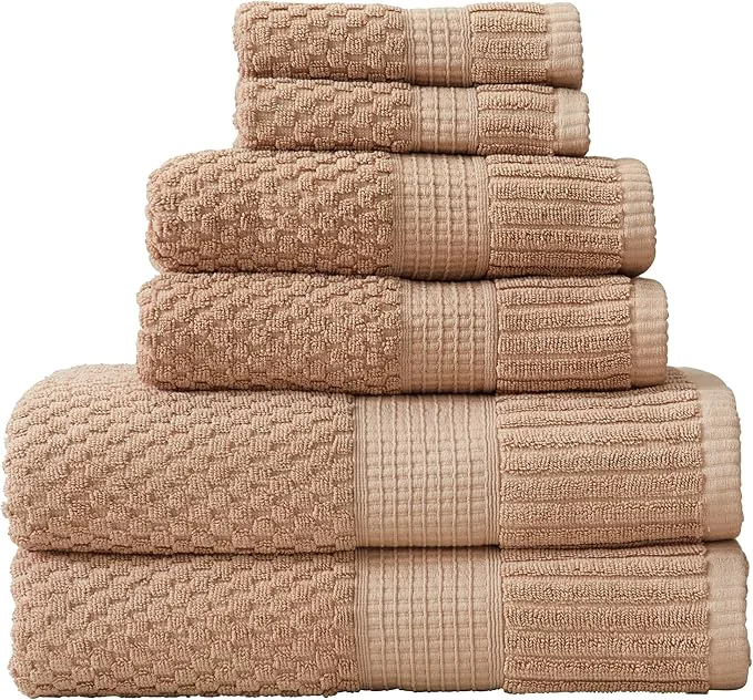 Premium NY Loft Cotton Towel Set 6 Piece Towel Set Super Soft Absorbent Stylish