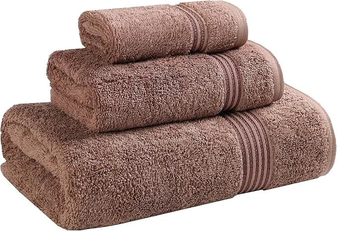 Breathable Superior Egyptian Cotton 3-Piece Towel Set Basic Towels Pure