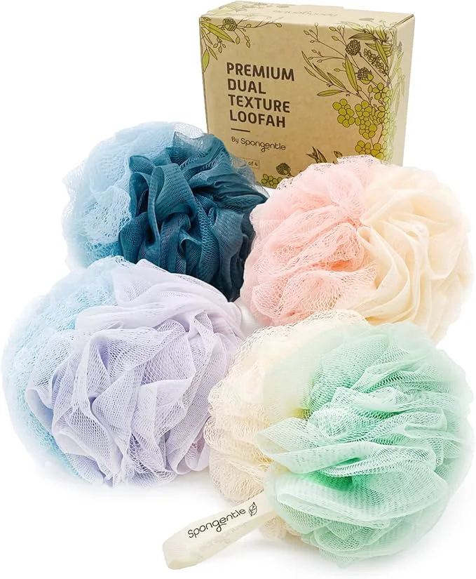 Exclusive Spongentle Shower Loofah Bath Sponge Body Scrubber Trusted