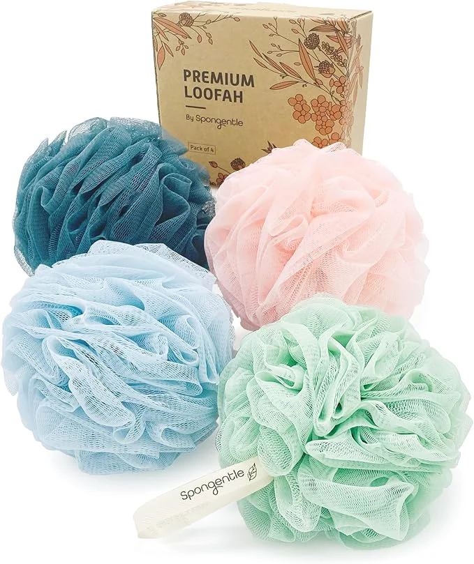 Superior Spongentle Shower Loofah Bath Sponge Body Scrubber Practical
