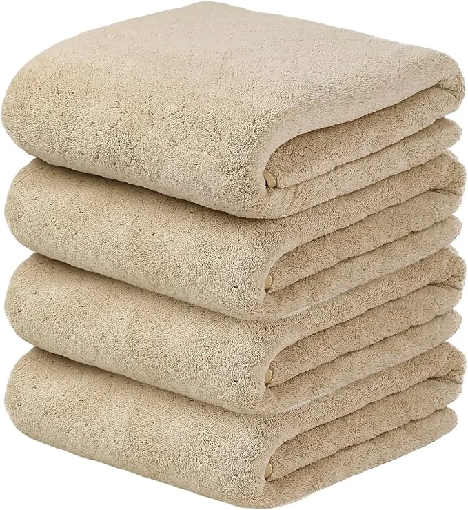 Breathable JML Bath Towels Large Microfiber Towel Set Ultra Soft Super Absorbent Casual