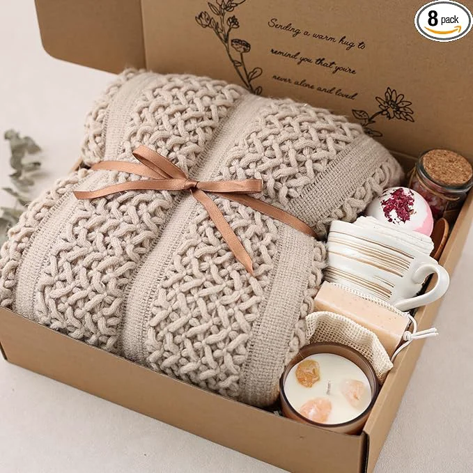 Consistent Cozy Care Package for Women – Warm Comforting Thinking of You Gift Box for Environmentally Friendly