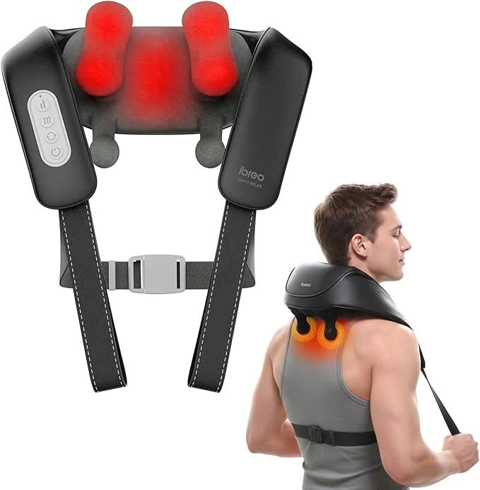 Premium Cordless Shiatsu Neck and Back Massager Excellent