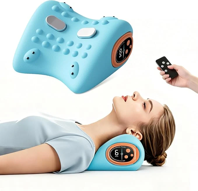 Outstanding 2026 New Upgrade Neck Massager 3-in-1 Heat Pulse Vibration Modes Ergonomic Safe