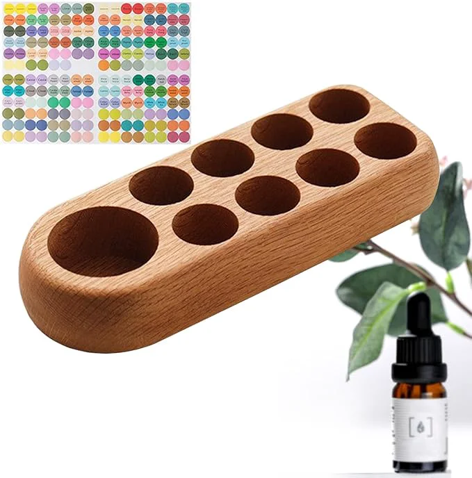 Specialty VolksRose 5 100ml 9 Holder Wooden Essential Oil Organizer Flexible