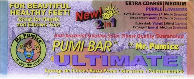 Selected Mr. Pumice PUMI Bar 2-in-1 Callus Remover Pedicure Stone Ped File Durable