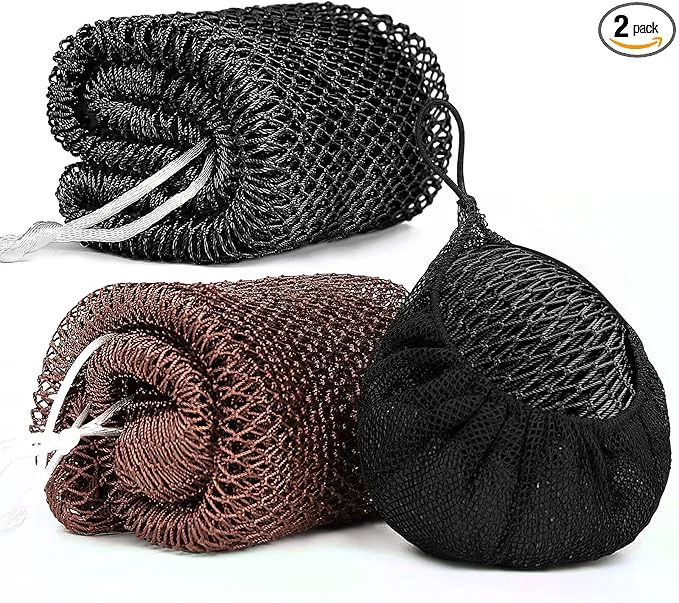 Premium 2 Pack African Net Sponge Exfoliating Body Scrubber Bath Sponge Quality