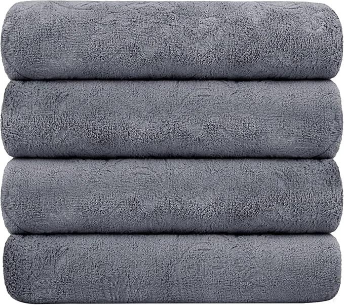 Excellent JML Bath Towels 4 Pack Oversized Microfiber Bath Towels Contemporary