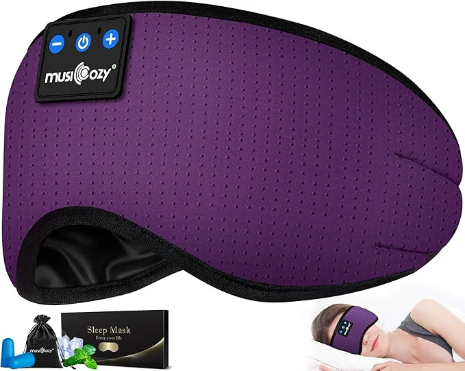 Crafted MUSICOZY Sleep Headphones Bluetooth 5.4 Headband Headphones Super Soft Professional