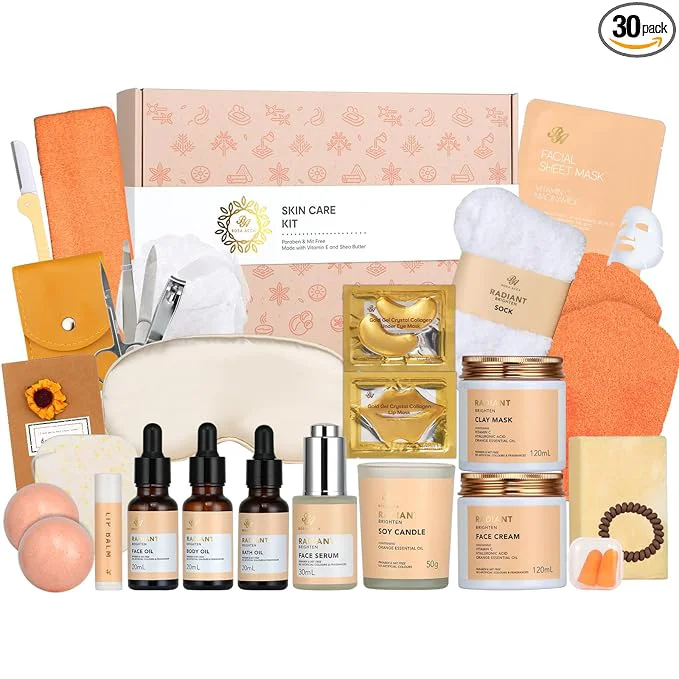 Detailed Mothers Day Gift Self Care Pamper Set Home Spa Gift Baskets Bath Body Gift High-Quality