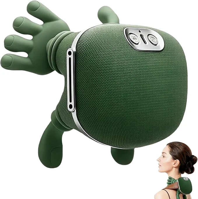 Enhanced Shoulder Neck Massager with Heat 4D Kneading Neck Massager with Bionic Genuine