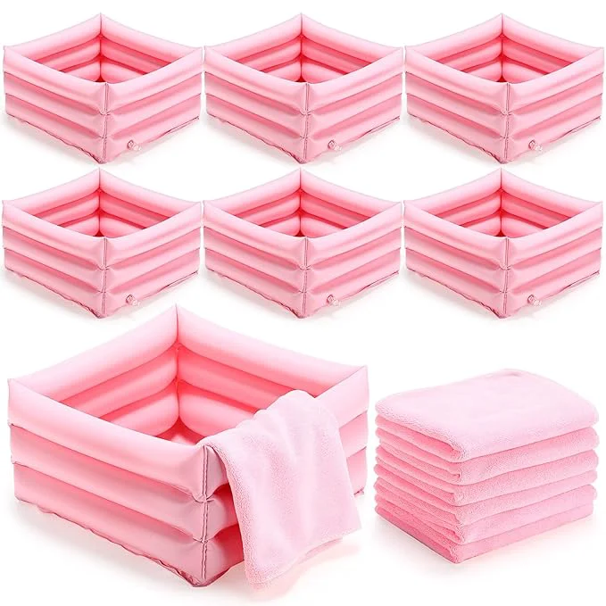 Durable FillTouch 12 Pcs Foot Spa Kit for Girls Kids 12.5”x12.5”x8.3” Foot Care Bath Authentic