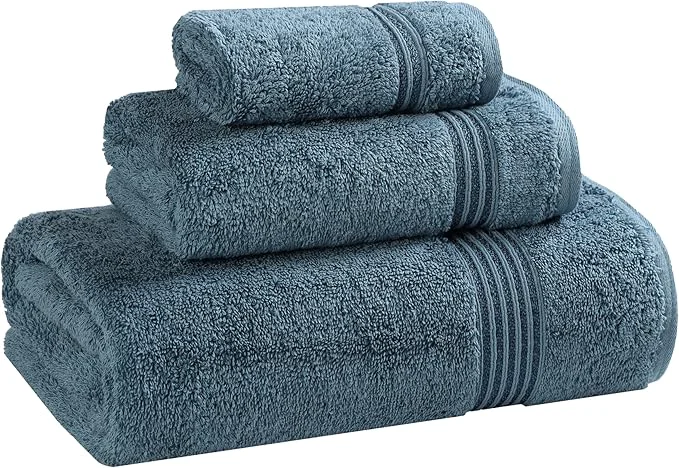 Reusable Superior Egyptian Cotton 3-Piece Towel Set Basic Towels Exceptional