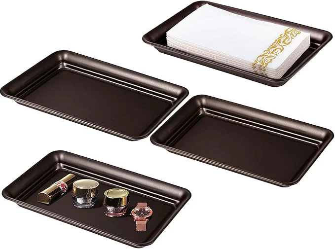 Original Vintage Farmhouse Decor Metal Vanity Tray Countertop Guest Hand Towel Paper Powerful
