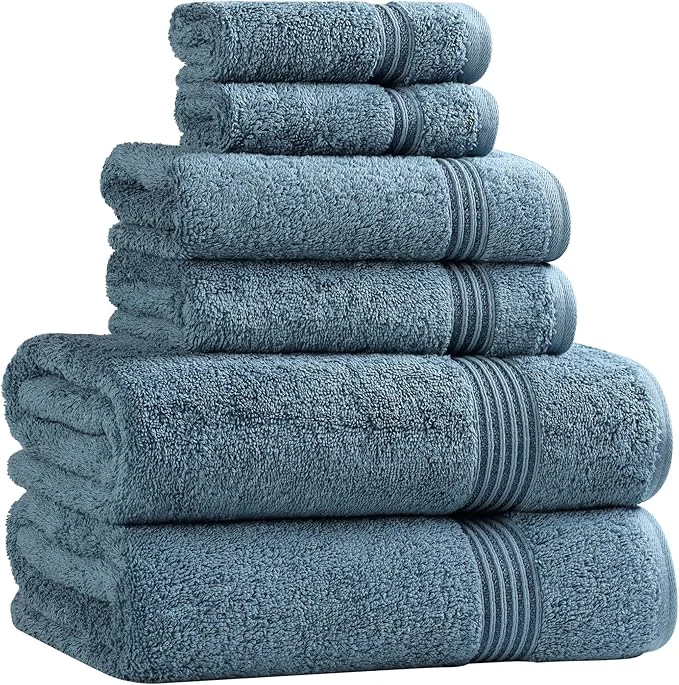 Proven Superior Egyptian Cotton 6-Piece Towel Set Bathroom Essentials Towels Premium