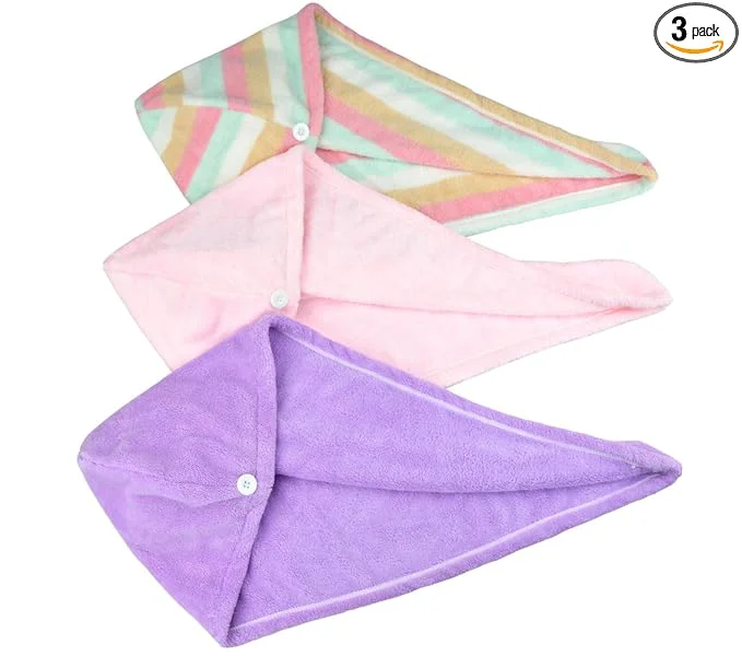 Responsible HOPESHINE Women’s Soft Shower Hair Towel Twist Hair Turban Wrap Drying Cap Recyclable