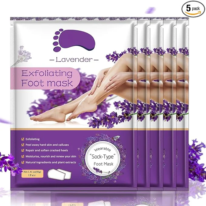 Reliable Foot Peeling Mask 5 Pack Foot Peel Mask Remove Dead Skin Rough Callus and Smart