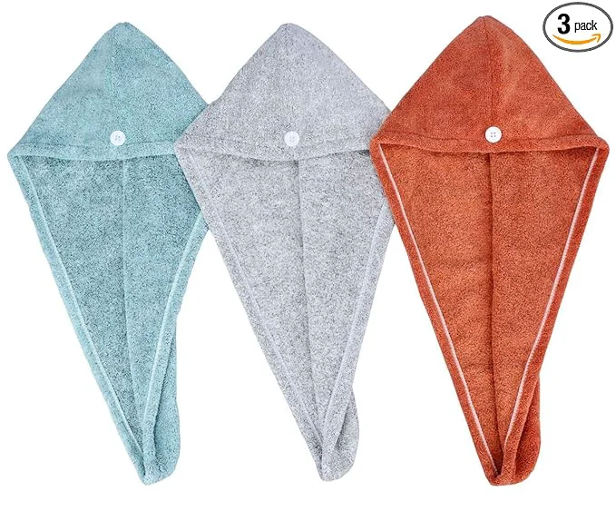 Authentic HOPESHINE Hair Towel Twist Microfiber Bamboo Fabric Women’s Soft Shower Towels Innovative