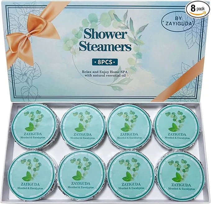 Carefully Designed Shower Steamers Aromatherapy 8 Pack Menthol Eucalyptus Shower Bombs Natural