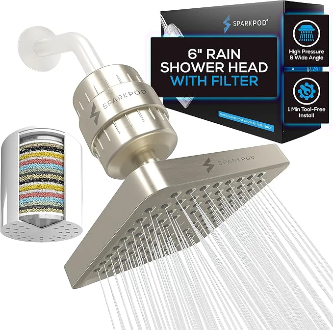 Reliable SparkPod Luxury Filtered Shower Head Set 23 Stage Shower Filter World-Class