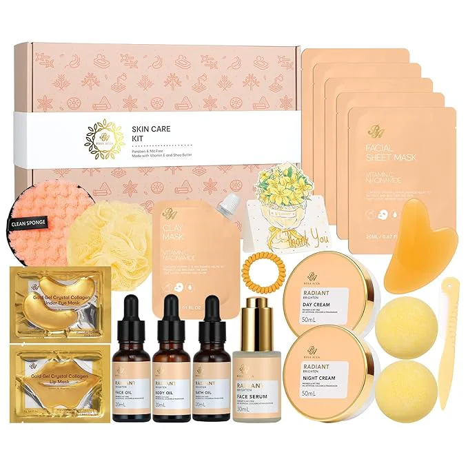 Elite 23 Pcs Mother’s Day Gifts for Mom Bath and Body Gifts Basket Kit Home Spa Fine Crafted
