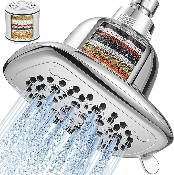 Selected Cobbe Filtered Shower Head 7 Modes High Pressure Shower Heads Safe