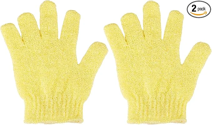 Sustainable 2 Pcs Shower Gloves Exfoliating Gloves Exfoliating Mitt Exfoliating Body Powerful