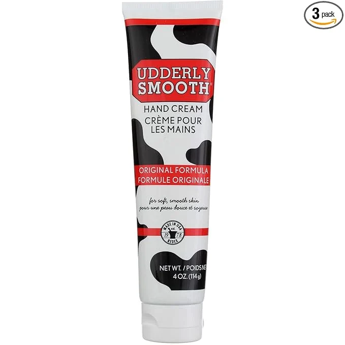 Recyclable Pack of 3 – Udderly Smooth Udder Moisturizer Cream 4 oz Tubes Stylish