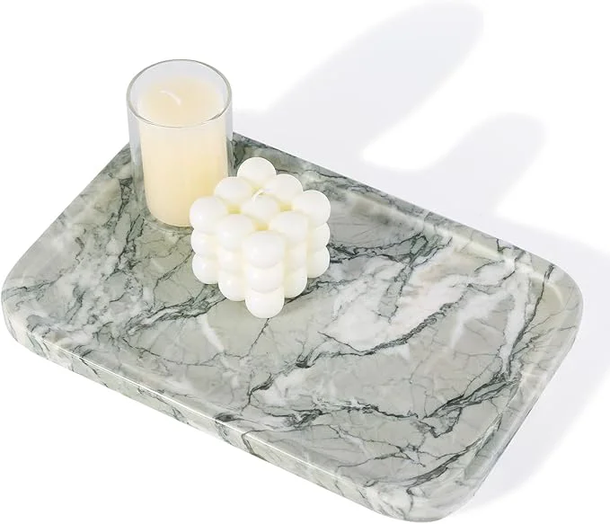 Proven Karibiber Vanity Tray Marble Bathroom Tray Countertop Decorative Dresser Crafted