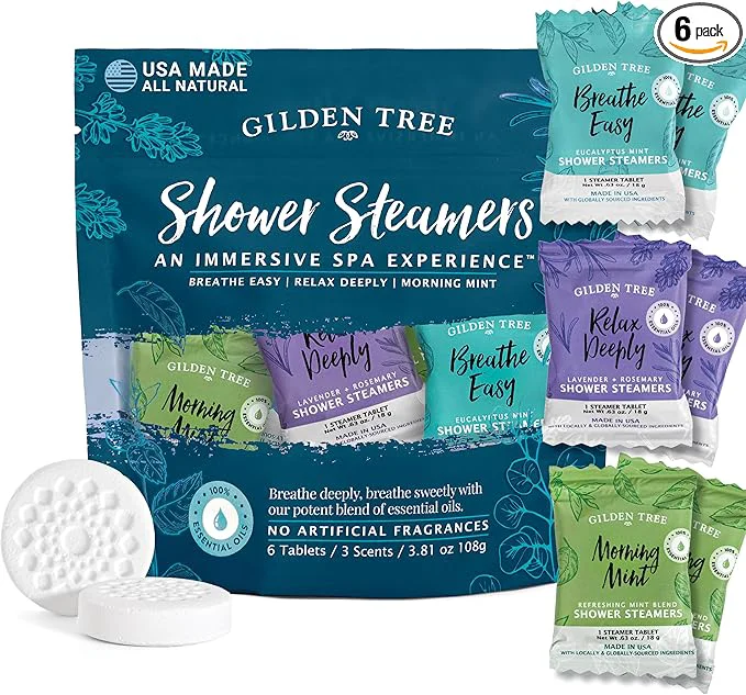 Original Gilden Tree Shower Steamers Aromatherapy Variety Pack – Sinus Relief Elite