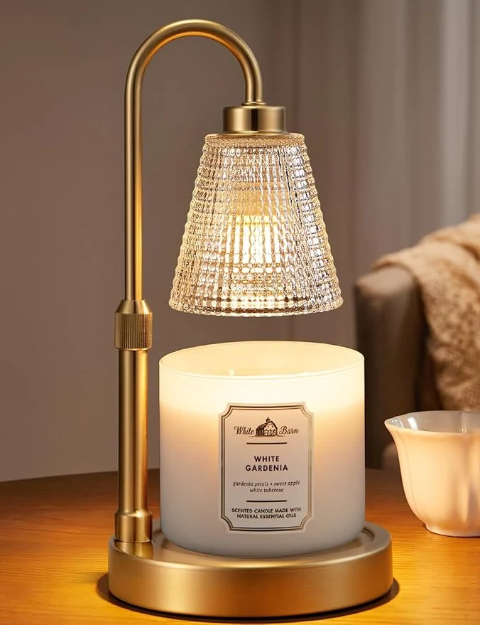 Comfortable Big Gold Candle Warmer Lamp Minimalist
