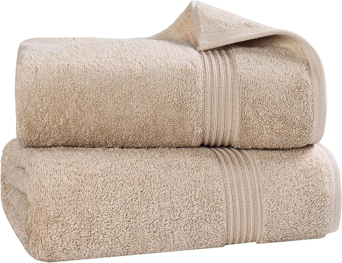 Original Superior Egyptian Cotton 2-Piece Bath Sheet Towel Set Oversized Body Towels Next-Generation