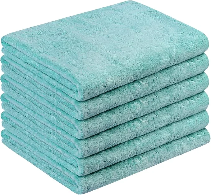 Next-Generation JML Microfiber Bath Towels Bath Towel 6 Pack Super Absortbent and Fast Drying Durable