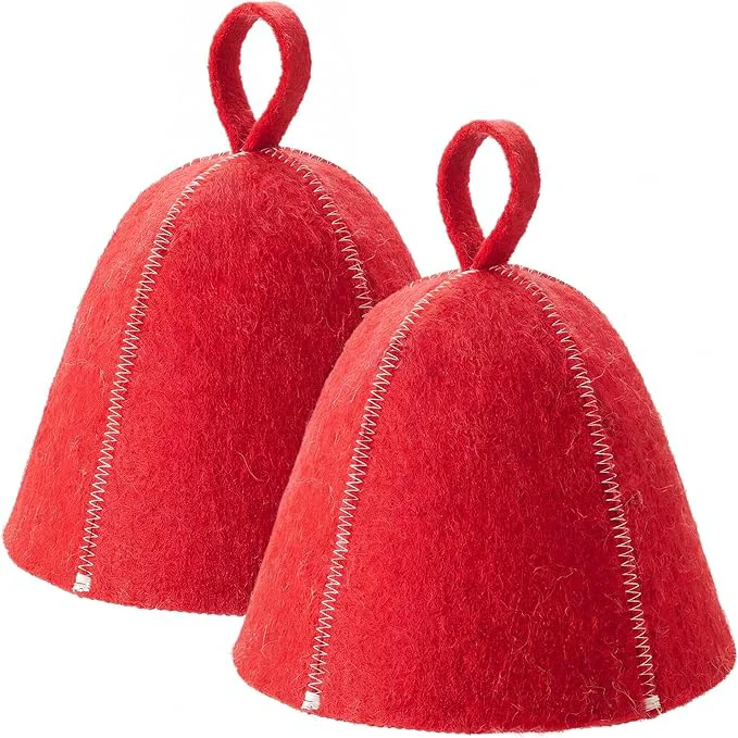 Traditional JaGely Sauna Hat for Men Women Sauna Hat Vaporarium Cap Russian Banya Cap for Trendy