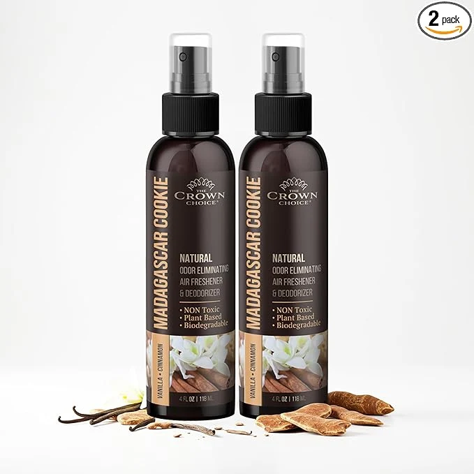 World-Class Non-Toxic Odor Eliminator Natural Vanilla Cinnamon Air Freshener Spray Official