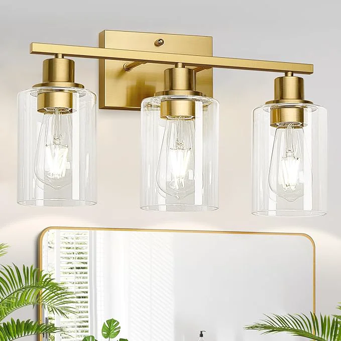 Official MOKATNG 3-Light Bathroom Light Fixtures Vanity Light Lightweight