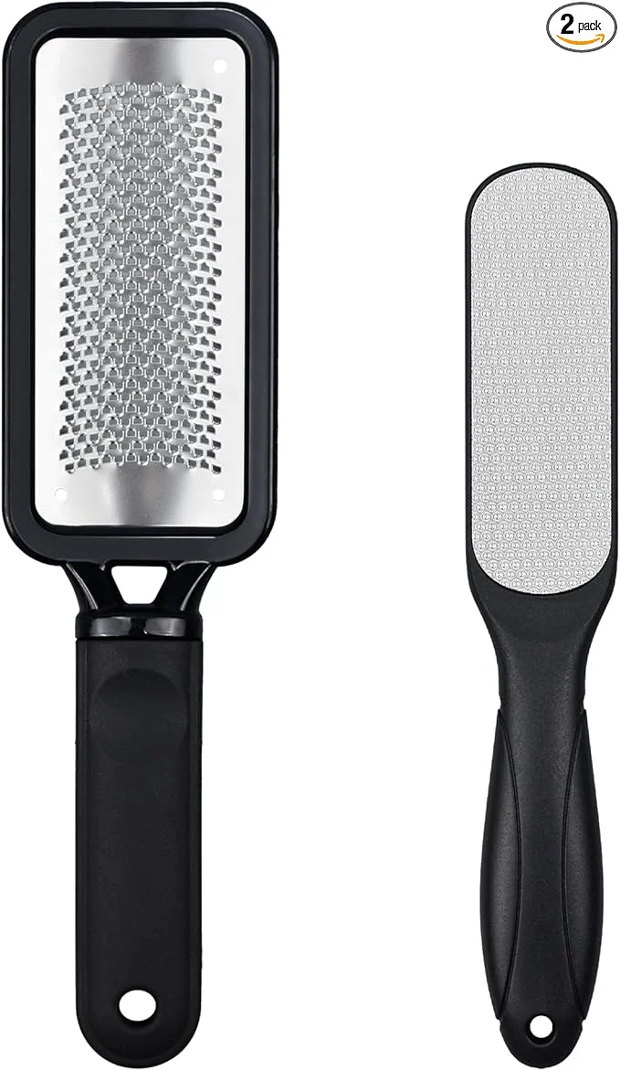 High-Grade Foot Files Callus Remover 2 Pcs Stainless Steel Professional Pedicure Foot Rasp Quality