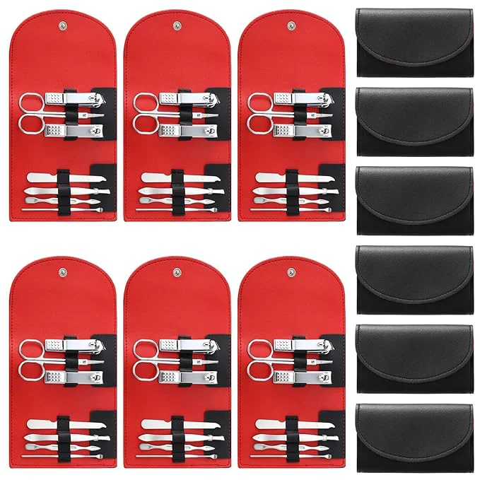 Trusted 12 Set Manicure Set Bulk Mini Manicure Nail Clipper Kit 7 in 1 Stainless Steel Consistent