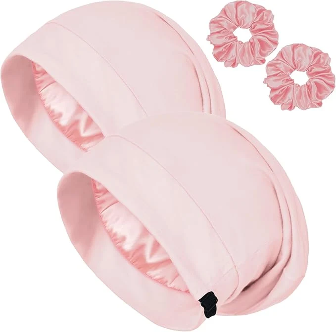 Practical Satin Bonnet for Sleeping Night Cap Adjustable Satin Lined Silk Bonnets Sleep Soft
