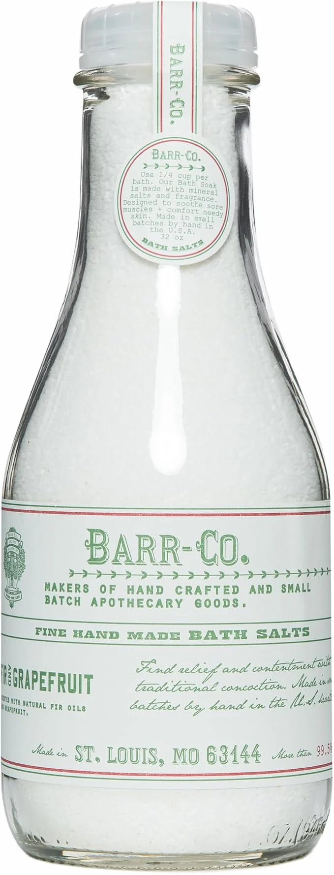 Smooth Barr-Co. Fir Grapefruit Fine Hand Made Bath Salts Woody Citrus Bathing Salt Fashionable