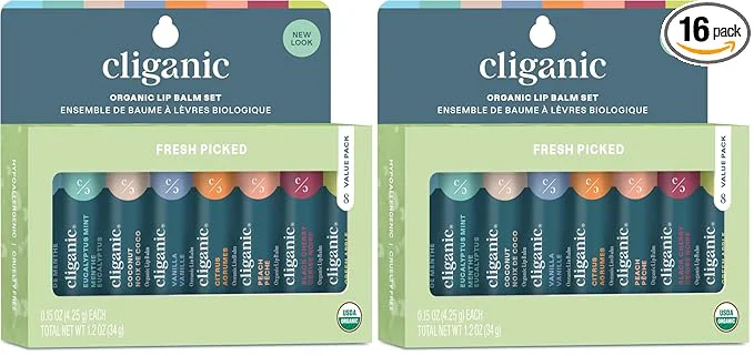 Advanced Cliganic Organic Lip Balm Set Specialty