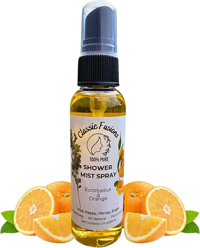 Reliable Pure Eucalyptus and Orange Oil Shower Spray- 2oz Natural Mist Proven