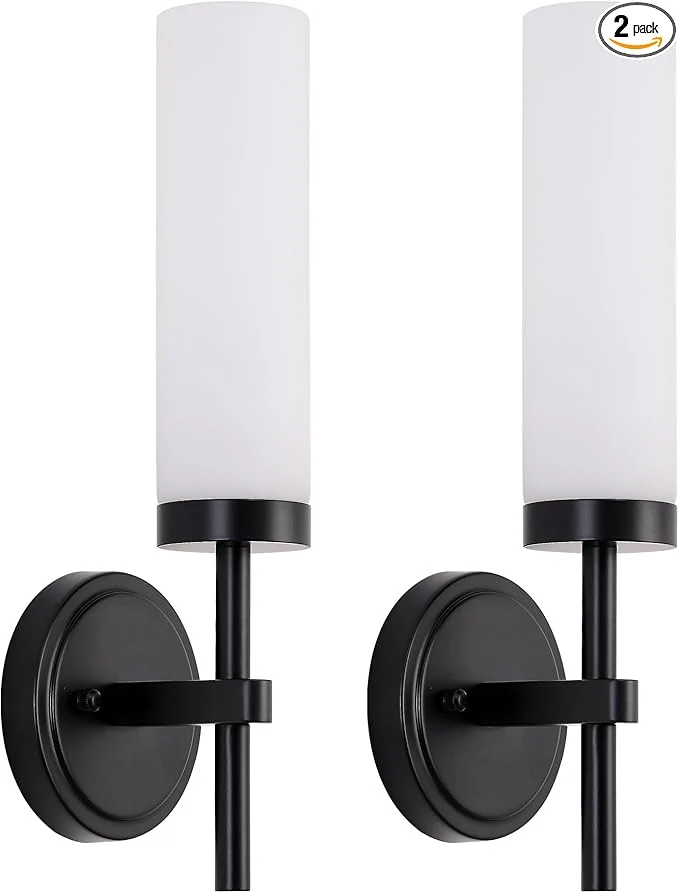 Selected Black Bathroom Wall Sconces Set of 2 Modern Sconces Wall Lighting Vanity Lights Healthy