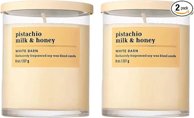 Carefully Designed Bath Body Works Single Wick Candle Pistachio Milk Honey Candle First-Class