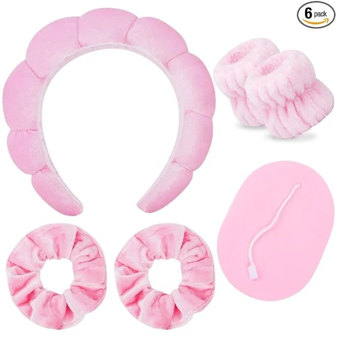 Traditional SPA Headbands for Washing Face Makeup Scrunchies Hair Tie Hair Band Women Stylish