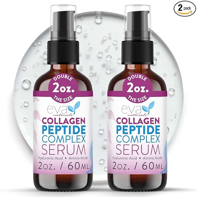 Durable Eva Naturals Multi Peptide Face Serum – Anti Aging Collagen Peptides Verified