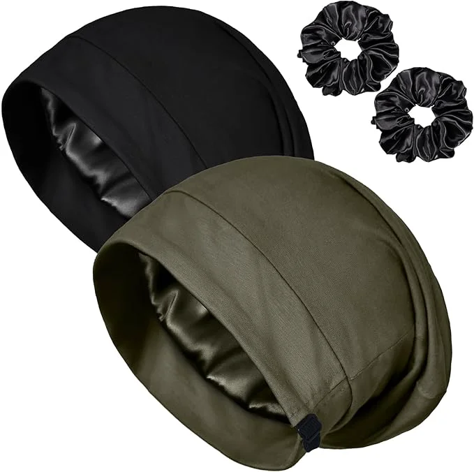 Elite Satin Bonnet for Sleeping Night Cap Adjustable Satin Lined Silk Bonnets Sleep Advanced