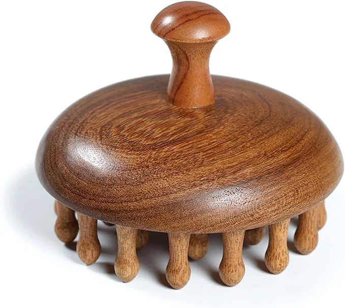 High-Grade Wooden Scalp Massage Comb Flexible