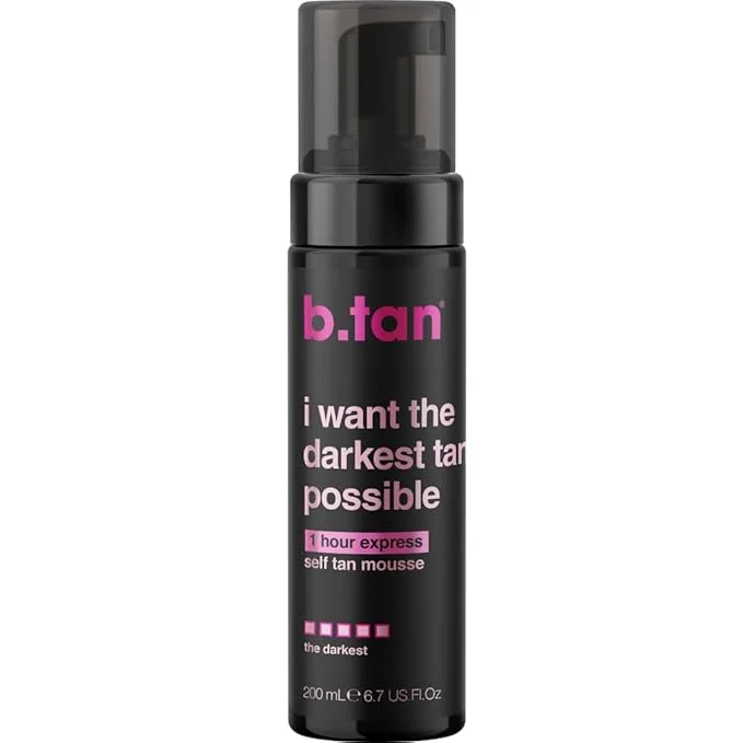 Superior b.tan Ultra Dark Self Tanner Mousse I Want The Darkest Tan Possible Fast