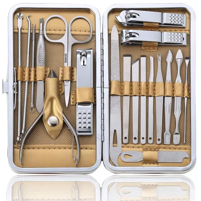Modern Manicure Set Pedicure Kit Professional 19 Pcs Nail Clipper Selected